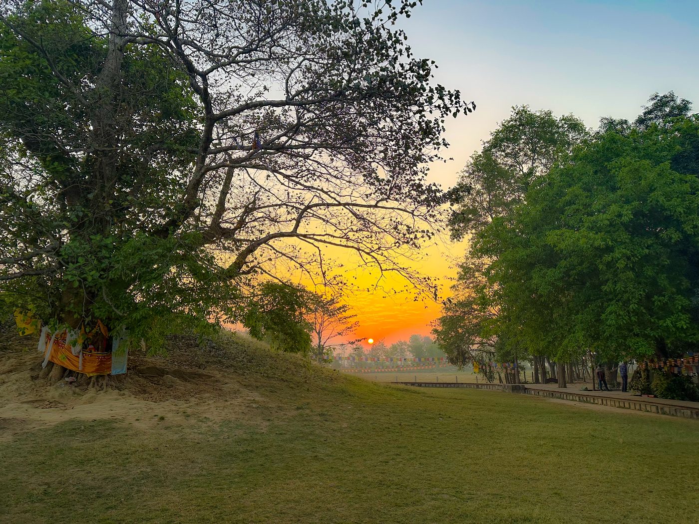 Stupa at Sunset