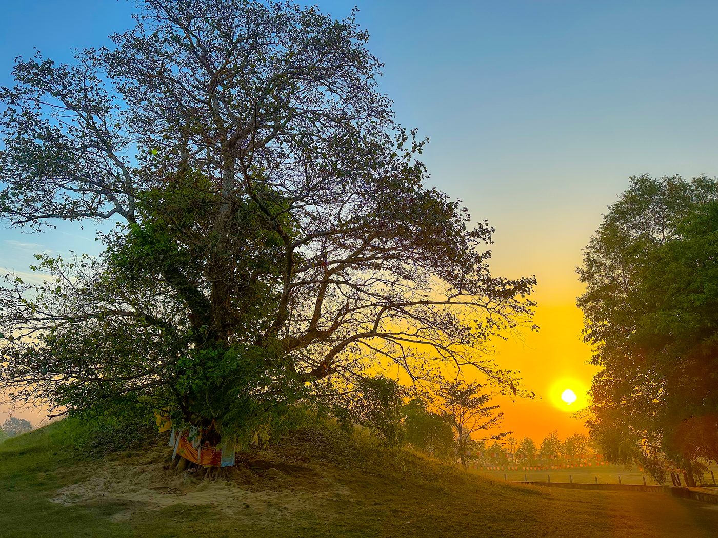 Stupa at Sunset